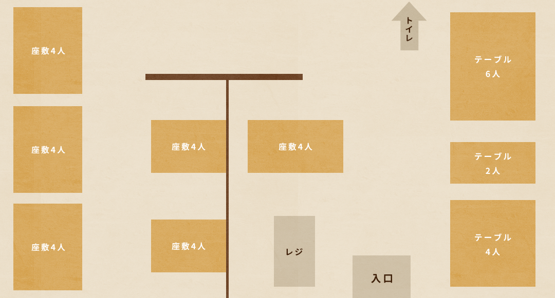 1Fのフロアマップ